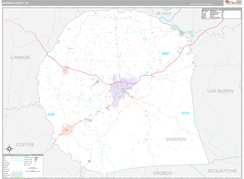 Warren County, TN Digital Map Premium Style