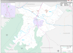 Warren County, VA Digital Map Premium Style