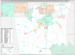 Washington County, AR Digital Map Premium Style