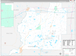 Washington County, FL Digital Map Premium Style