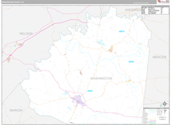 Washington County, KY Digital Map Premium Style