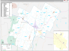 Washington County, VT Digital Map Premium Style
