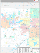 Waukesha County, WI Digital Map Premium Style