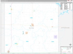 Wayne County, IA Digital Map Premium Style