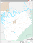 Wayne County, KY Digital Map Premium Style