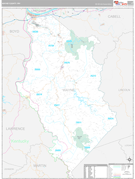 Wayne County, WV Digital Map Premium Style