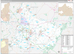 Westmoreland County, PA Digital Map Premium Style