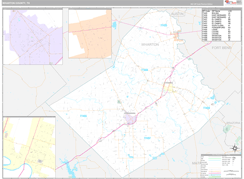 Wharton County, TX Digital Map Premium Style