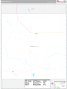 Wheeler County, NE Digital Map Premium Style