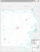 White County, IL Digital Map Premium Style