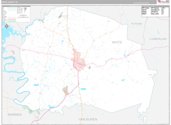 White County, TN Digital Map Premium Style