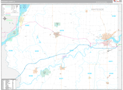 Whiteside County, IL Digital Map Premium Style