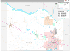 Wichita County, TX Digital Map Premium Style