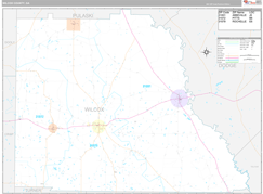 Wilcox County, GA Digital Map Premium Style