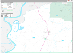 Wilkinson County, MS Digital Map Premium Style