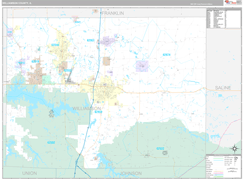 Williamson County, IL Digital Map Premium Style