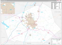 Wilson County, NC Digital Map Premium Style