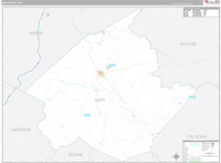 Wirt County, WV Digital Map Premium Style