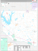 Wood County, TX Digital Map Premium Style