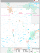 Wood County, WI Digital Map Premium Style