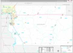 Woodbury County, IA Digital Map Premium Style