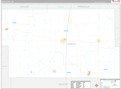 Worth County, MO Digital Map Premium Style