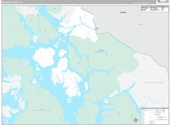 Wrangell Borough (County), AK Digital Map Premium Style