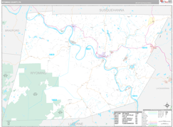 Wyoming County, PA Digital Map Premium Style