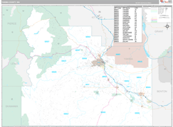 Yakima County, WA Digital Map Premium Style