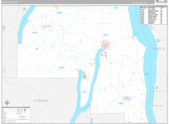 Yates County, NY Digital Map Premium Style