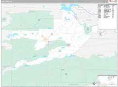 Yell County, AR Digital Map Premium Style