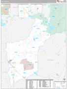 Yuba County, CA Digital Map Premium Style