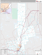 Bangor Metro Area Digital Map Premium Style