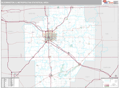 Bloomington Metro Area Digital Map Premium Style
