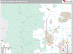 Boulder Metro Area Digital Map Premium Style