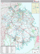 Brockton Metro Area Digital Map Premium Style