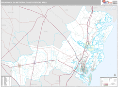Brunswick Metro Area Digital Map Premium Style