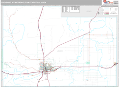 Cheyenne Metro Area Digital Map Premium Style