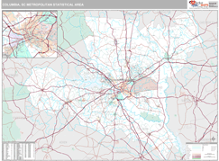 Columbia Metro Area Digital Map Premium Style