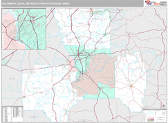 Columbus Metro Area Digital Map Premium Style