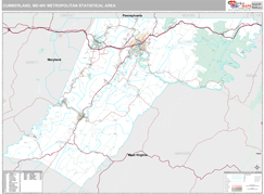 Cumberland Metro Area Digital Map Premium Style
