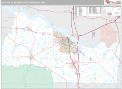 Decatur Metro Area Digital Map Premium Style