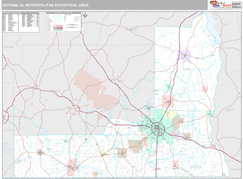 Dothan Metro Area Digital Map Premium Style