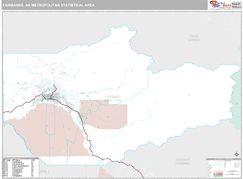 Fairbanks Metro Area Digital Map Premium Style