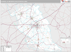 Florence Metro Area Digital Map Premium Style