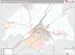 Gadsden Metro Area Digital Map Premium Style