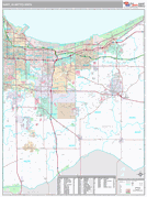 Gary Metro Area Digital Map Premium Style