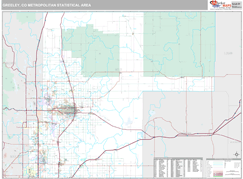 Greeley Metro Area Digital Map Premium Style
