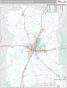 Jackson Metro Area Digital Map Premium Style