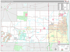 Kenosha Metro Area Digital Map Premium Style